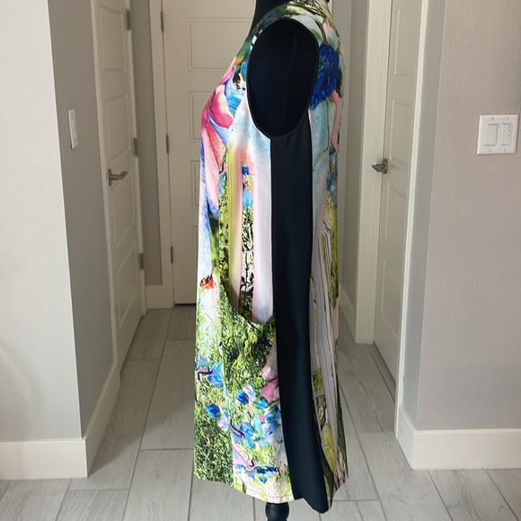 Clover Canyon Tropical Print Sleeveless Sheath Dress Size S - Picture 4 of 11